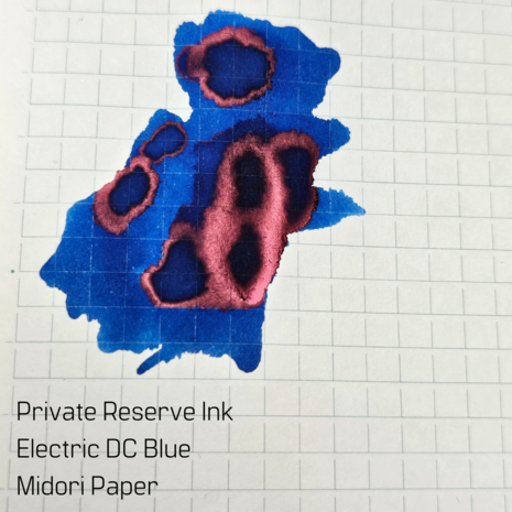 Private Reserve Ink - Electric DC Blue - inksample