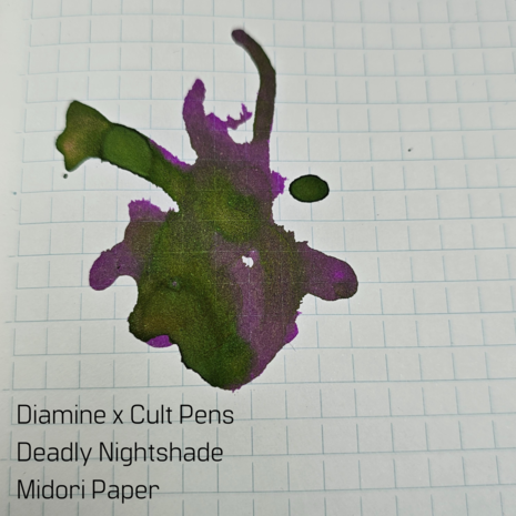 Diamine x Cult Pens - Deadly Nightshade - Inksample