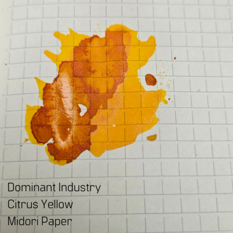Dominant Industry - Citrus Yellow - inkt sample