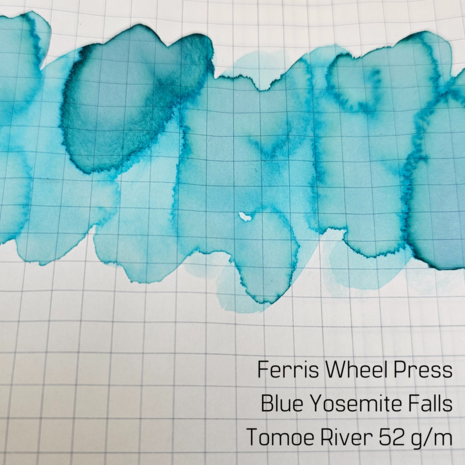 Ferris Wheel Press -  Blue Yosemite Falls - inkt sample