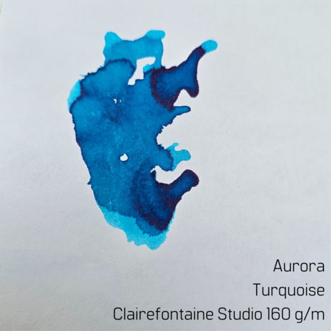 Aurora - Turquoise - Inkt sample
