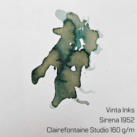 Vinta Inks - Mermaid Green Sirena 1952 - inkt sample