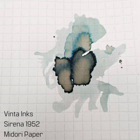 Vinta Inks - Mermaid Green Sirena 1952 - inkt sample