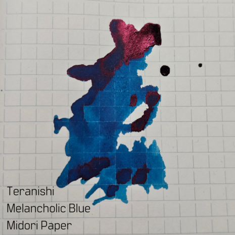 Teranishi - Melancholic Blue  - Inkt sample