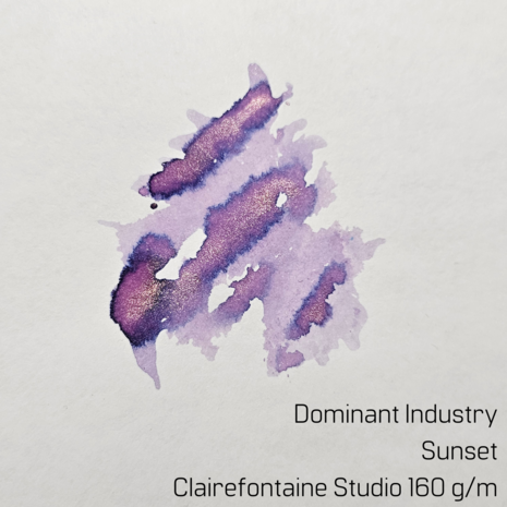 Dominant Industry - Sunset - Ink sample