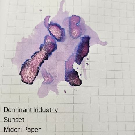 Dominant Industry - Sunset - Ink sample