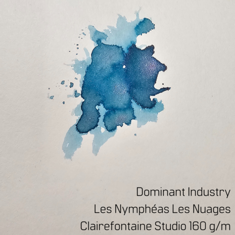 Dominant Industry - Les Nymph&eacute;as Les Nuages - Inkt sample