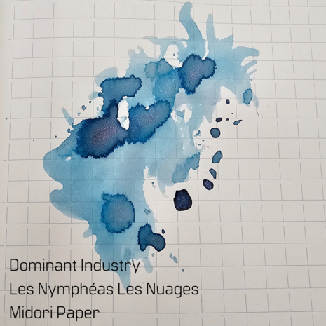 Dominant Industry - Les Nymph&eacute;as Les Nuages - Inkt sample