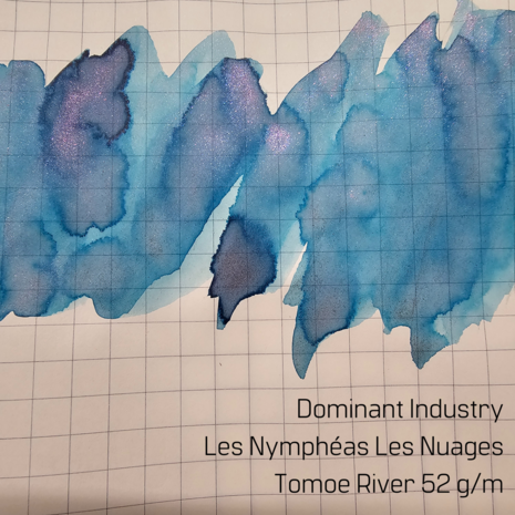 Dominant Industry - Les Nymph&eacute;as Les Nuages - Inkt sample