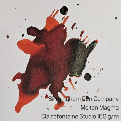 Birmingham Pen Company - Molten Magma - Ink sample