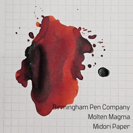 Birmingham Pen Company - Molten Magma - Ink sample