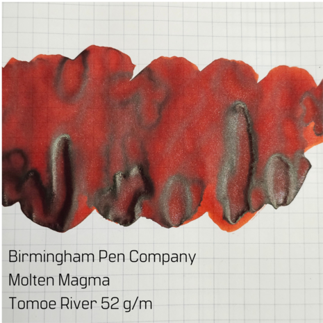 Birmingham Pen Company - Molten Magma - Ink sample