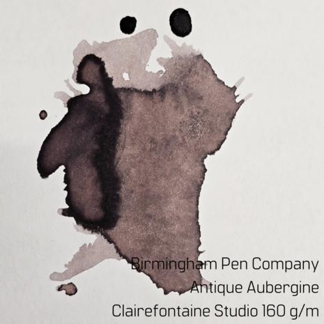 Birmingham Pen Company - Antique Aubergine - Ink sample