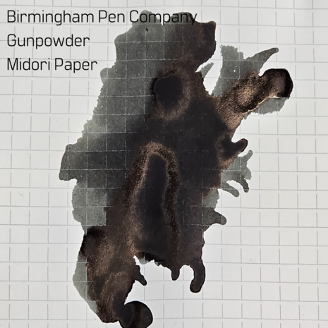 Birmingham Pen Company - Gunpowder - Ink sample