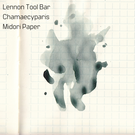 Lennon Tool Bar - Chamaecyparis - Inkt sample