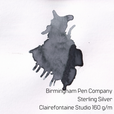 Birmingham Pen Company - Sterling Silver - Inkt sample