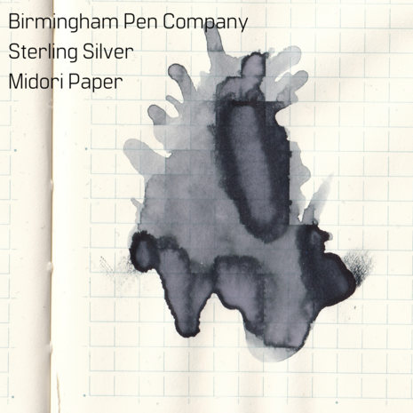 Birmingham Pen Company - Sterling Silver - Inkt sample
