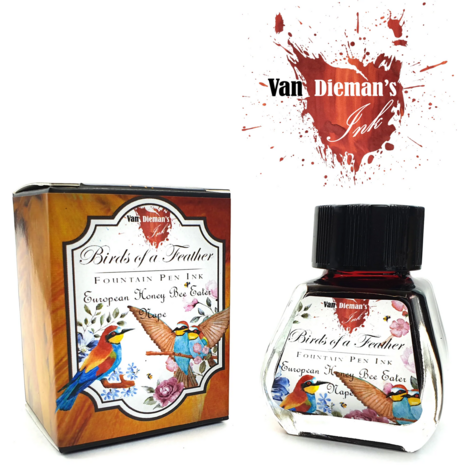 van Dieman&#039;s - Birds of a Feather - European Honey Bee Eater Nape - Ink sample