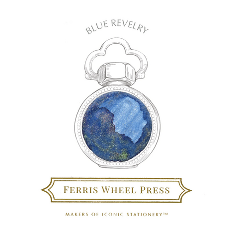 Ferris Wheel Press - Blue Revelry - Inkt sample