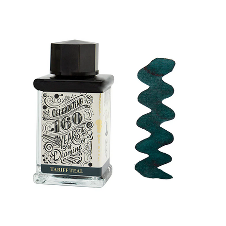 Diamine - 160 years series - Tariff Teal  - Inkt sample