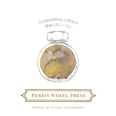 Ferris Wheel Press - Glimmering Greige - Inkt sample
