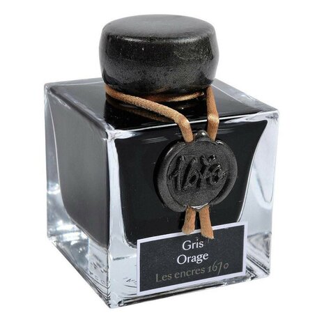 J. Herbin - 1670 - Stormy Grey - Inkt sample