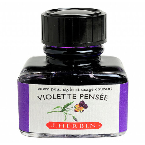 J. Herbin - Violette Pens&eacute;e - Inkt sample