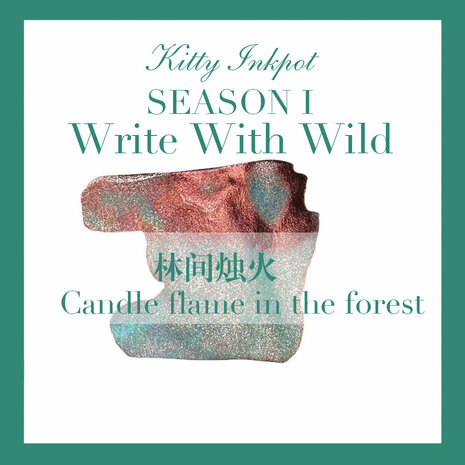 Kitty Inkpot - Candle flame in the forest - Inkt sample