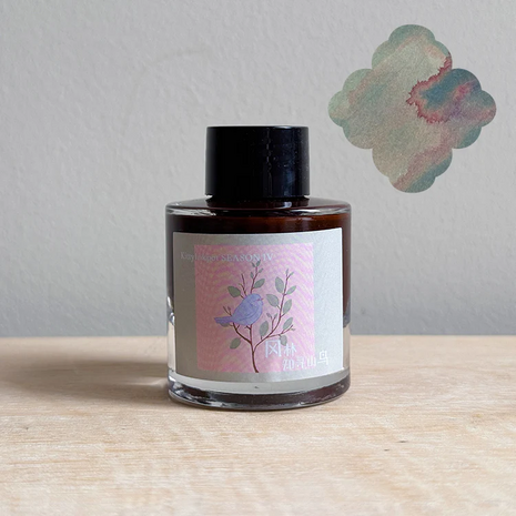 Kitty Inkpot - Forest Wind Knows Where to Find the Mountain Bird - Inkt sample