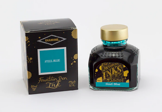 Diamine - Steel Blue - Inkt sample