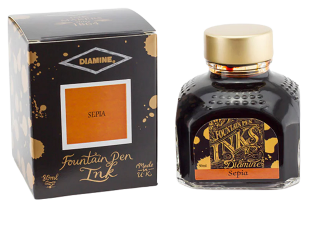 Diamine - Sepia - Inkt sample