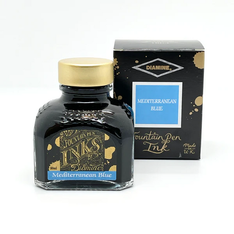 Diamine - Mediterranean Blue - Inkt sample