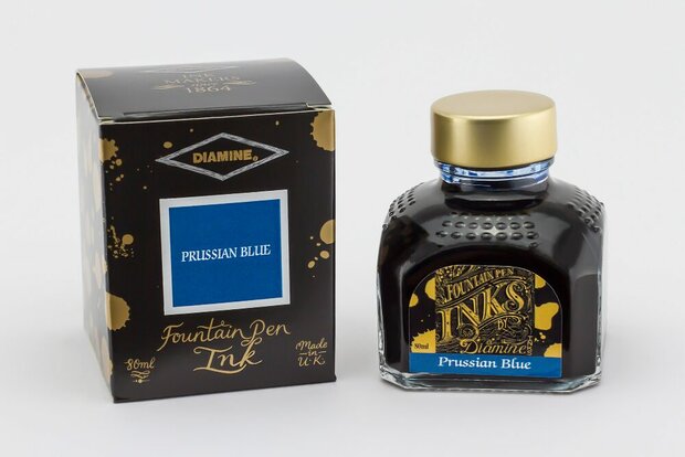 Diamine - Prussian Blue - Inkt sample