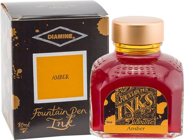 Diamine - Amber - Inkt sample