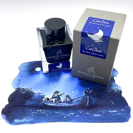 Jacques Herbin  x Cult Pens - Rivi&egrave;re de la Lune - Inkt sample