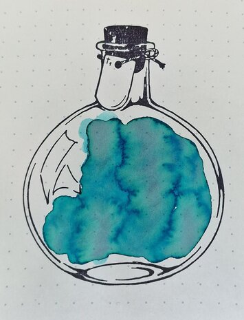Kitty Inkpot - A certain Clear Sky - Inkt sample
