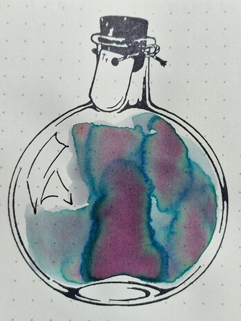 Kitty Inkpot - A certain Fruit Juice - Inkt sample