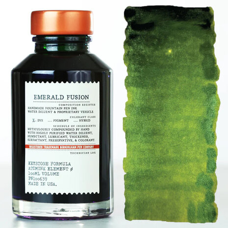 Birmingham Pen Company - Emerald Fusion - Inkt sample