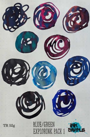 ExplorINK pack 1 - blue green TR52