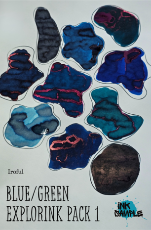 ExplorINK pack 1 - blue green iroful