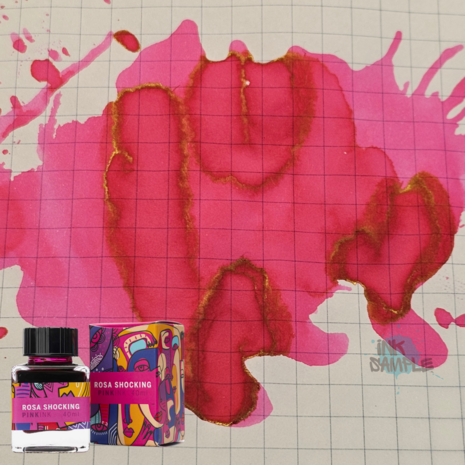 Swatch Tomoe River 52gms paper with bottle - Leonardo Rosa Shocking