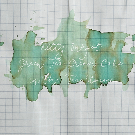 Kitty Inkpot - Green Tea Cream Cake in the Tea House