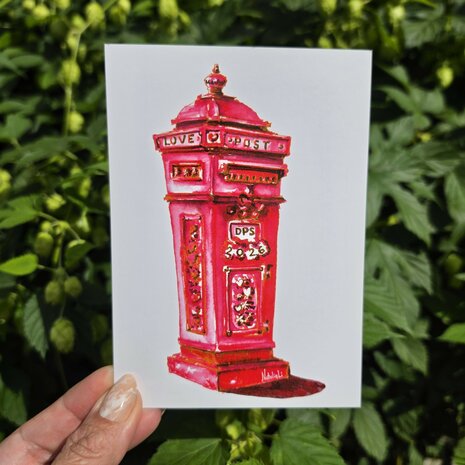 Postcard - Mailbox - art by @Natalia_li_art